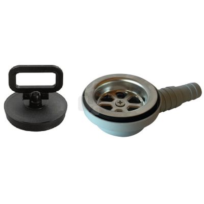 Bonde + bouchon pour cuves